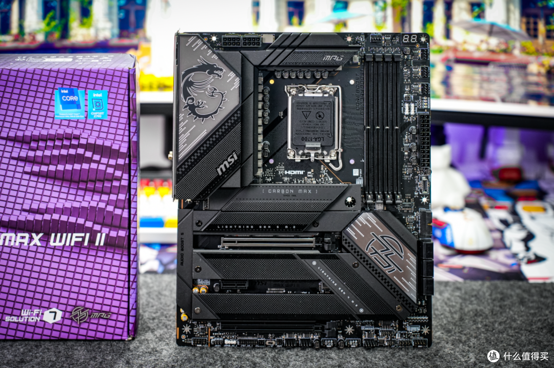 3K元段最强Z790?微星MPG Z790 CARBON MAX WIFI II暗黑主板开箱+拆解