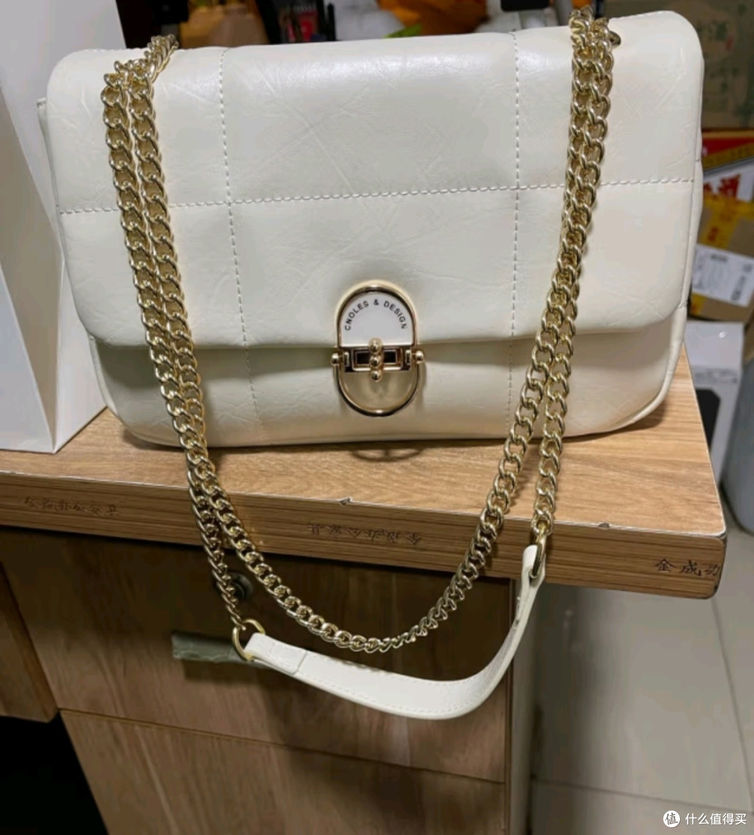 618晒后购之蔻一(Cnoles)包包女包牛皮链条女士腋下包