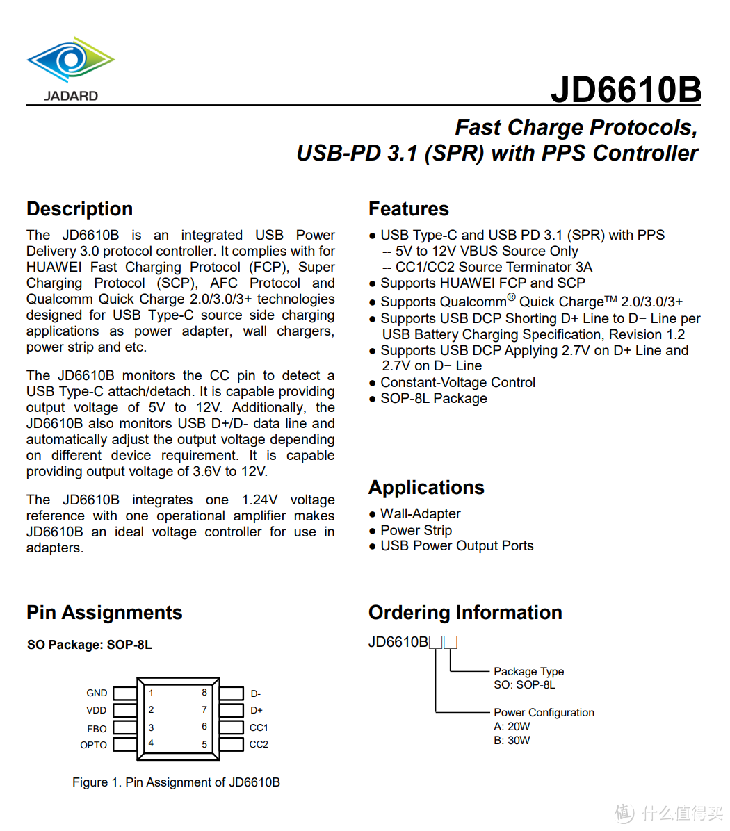 基于天德钰JD6610B快充协议芯片设计，20W快充DEMO解析