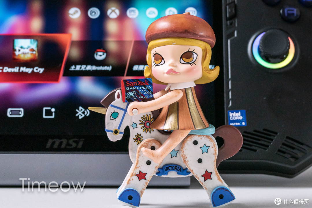 WIN掌机的最佳形态:微星Claw掌上游戏机体验+闪迪Gameplay microSD卡扩容