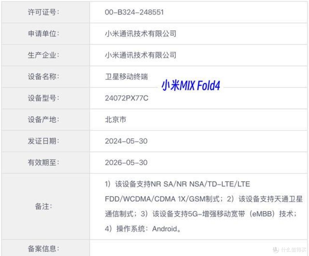 小米MIX Fold4曝光:双向卫星通信+徕卡Summilux镜头,外观有惊喜