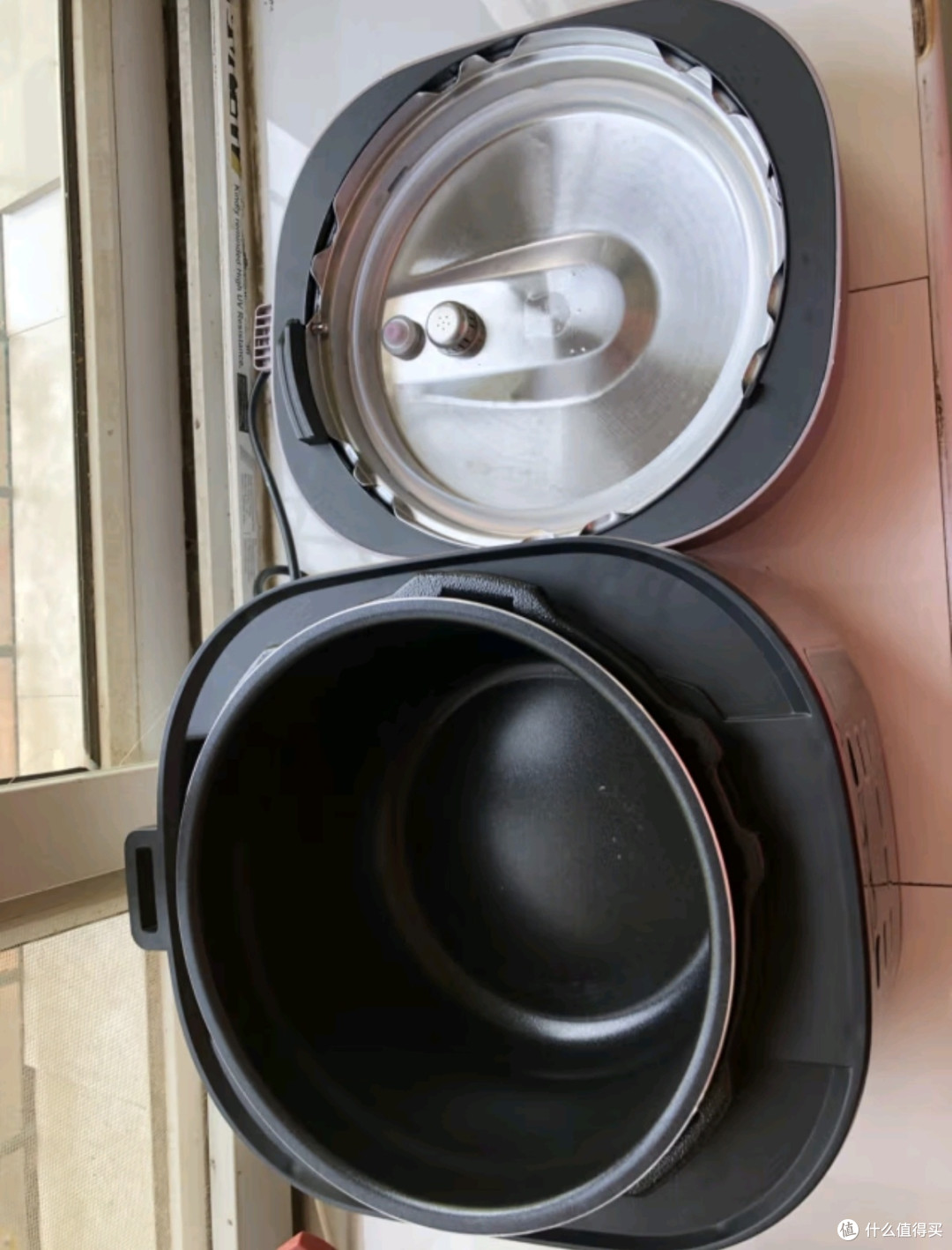 美的(Midea)电压力锅0涂层系列高压锅少盐提鲜一键排气5升家用压力煲双胆