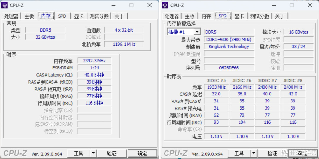 229元,低至白菜价,金百达的DDR5 4800MHz内存套条,让我嘎嘎满意