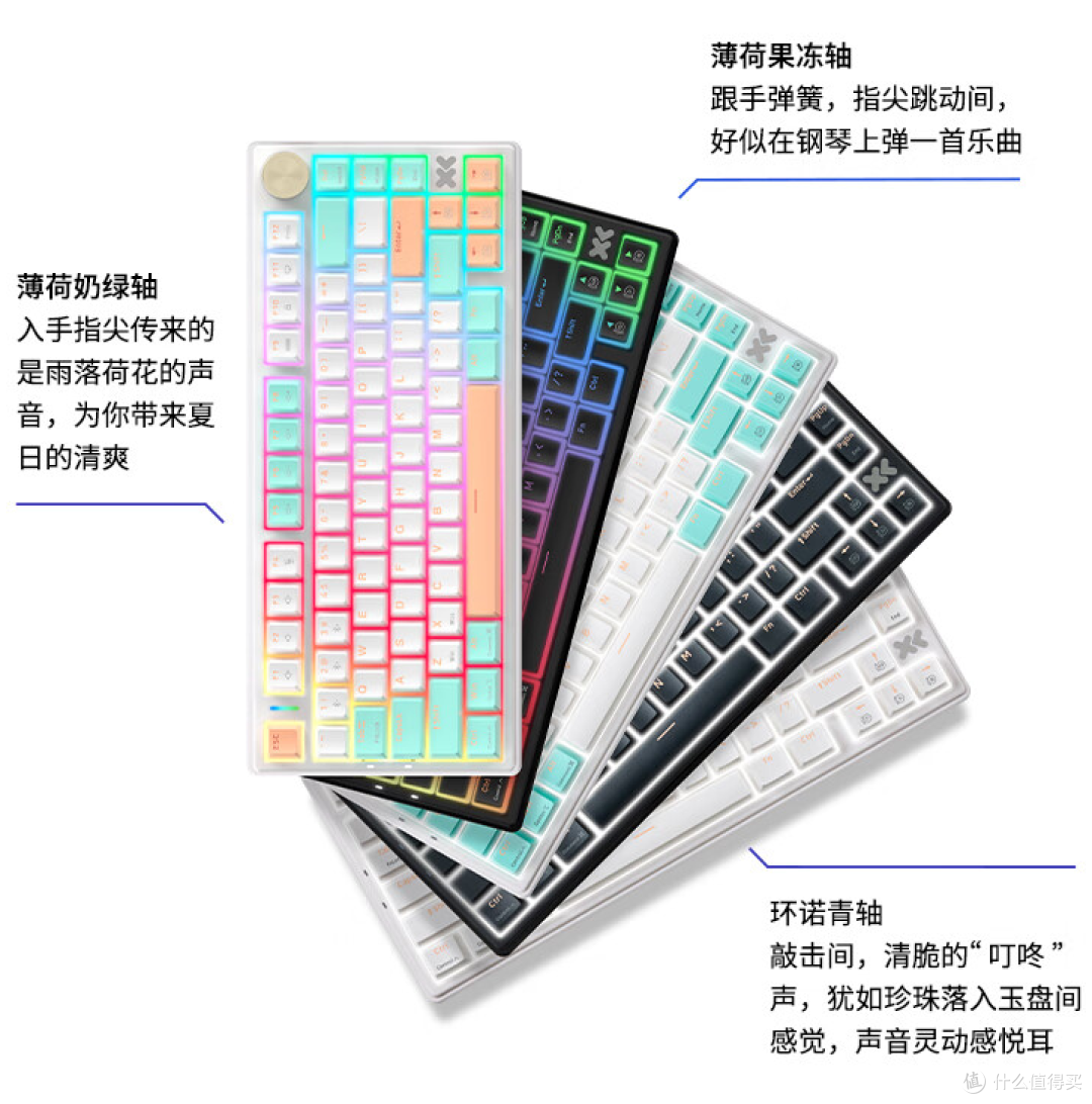 薄荷清凉,蜜桃甜蜜——联想小新K5客制化键盘新体验