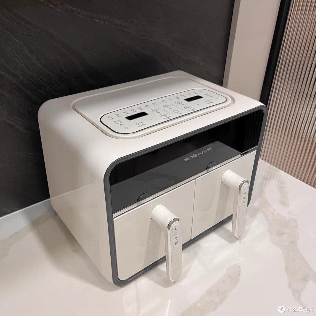 摩飞空气炸锅双仓可视电炸锅多功能家用双拼桶大容量新款双胆炸锅