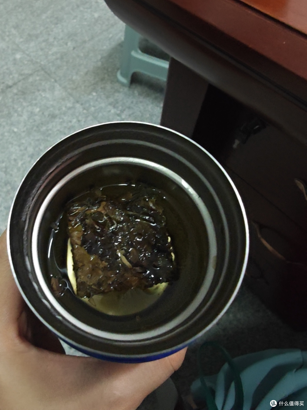 还没完全泡开的状态