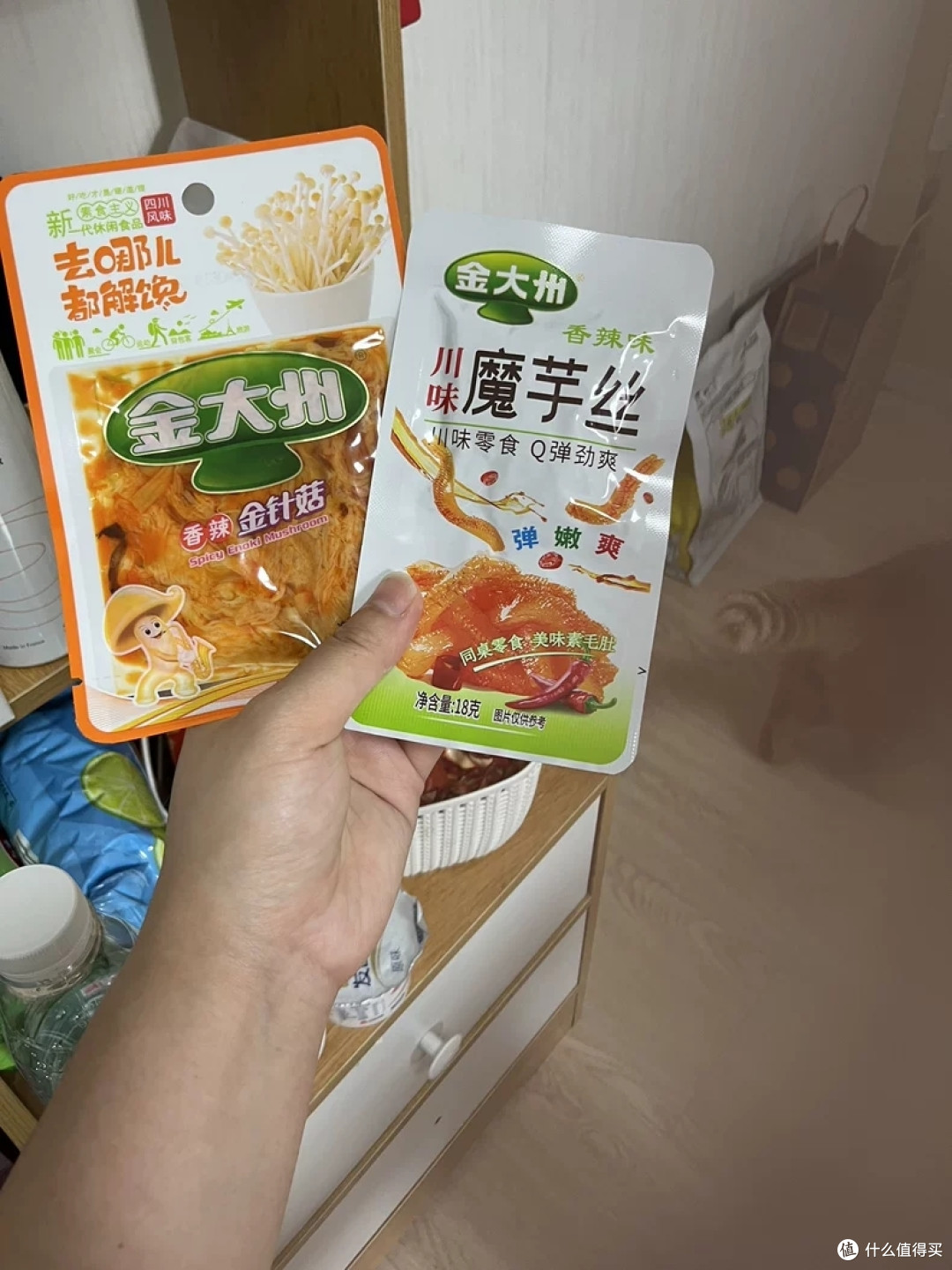 金大洲金针菇小零食小包装小袋开袋即食金大州香辣麻辣大袋下饭菜