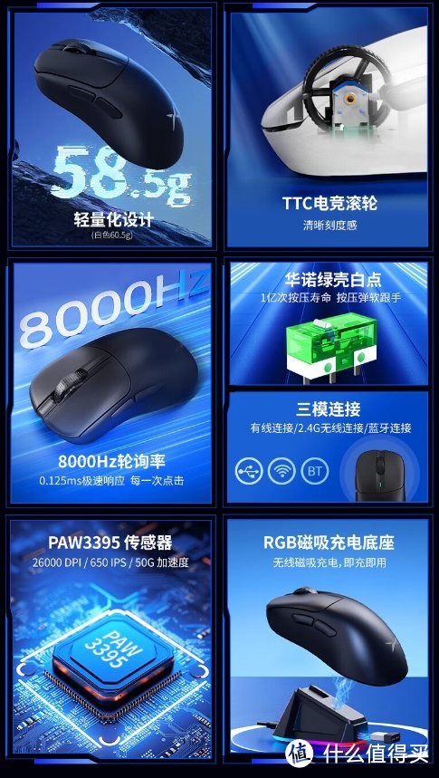 多彩M500Pro：配有RGB充电底座的中小手游戏鼠标！