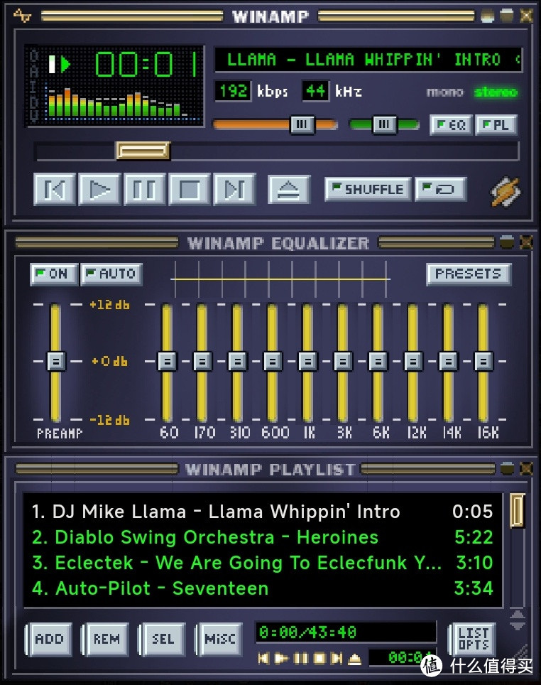 WinAMP 2.0默认皮肤