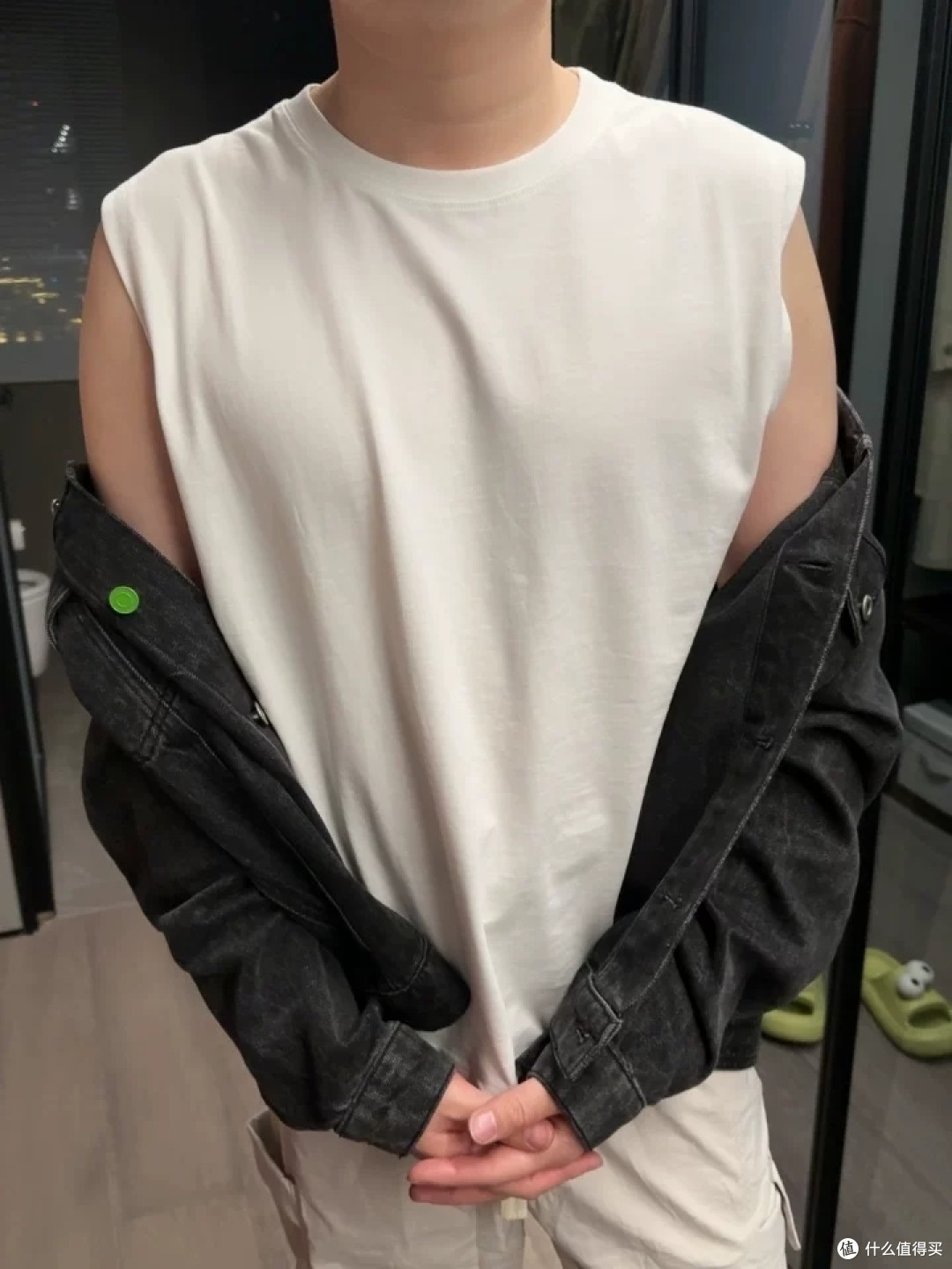 美式vibe重磅260g纯棉坎肩背心男夏季ins潮牌纯色运动无袖t恤汗衫