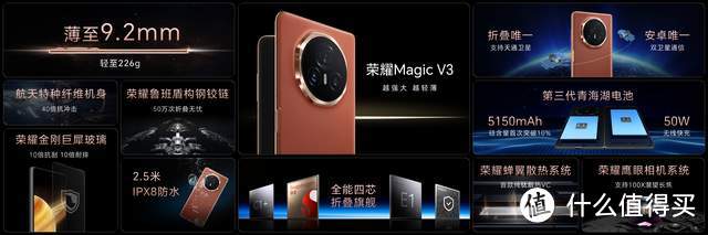 激流勇进“湿不怕” ！极致“轻薄”系列让内心更强大 荣耀Magic V3新品发布，耐摔防水尽在掌握