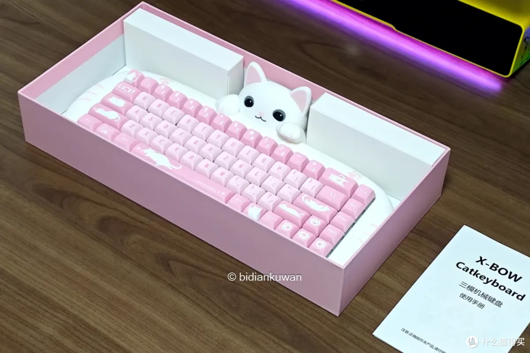 猫奴萌妹看过来：X-Bows猫咪硅胶机械键盘上手，玩转个性客制化