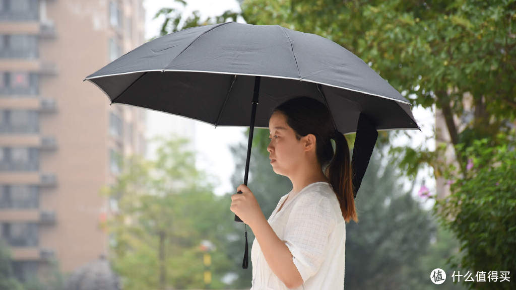 日全时智能电动伞：电动一键开合，遮雨遮阳两用