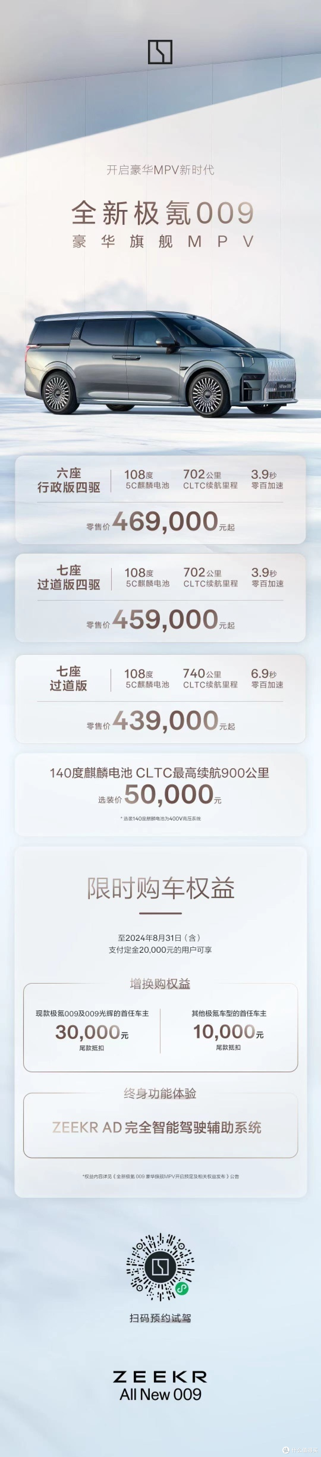 全新极氪009,降价6万上市