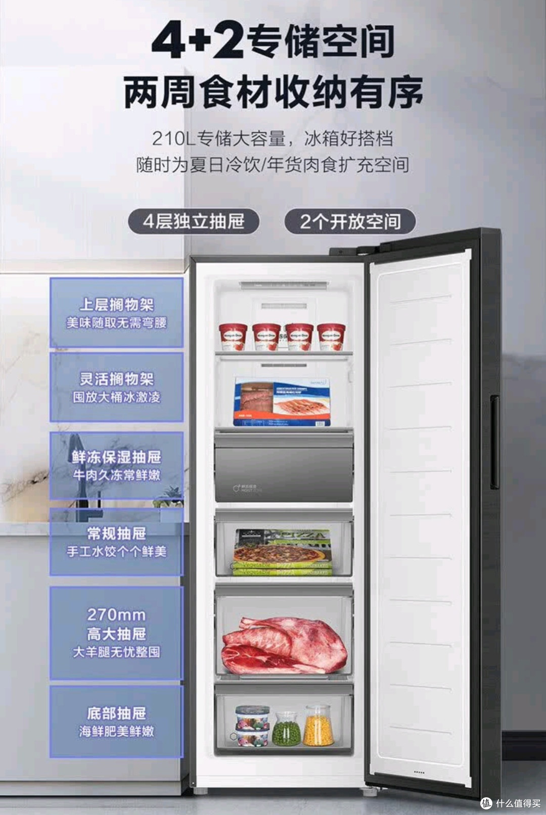 冰箱放不下?何不弄个冰柜呢