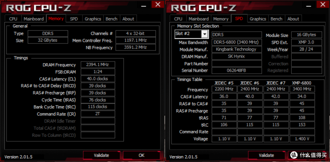 高颜值、高性能、高性价比，还支持手动超频！——金百达（KINGBANK）白刃 RGB DDR5 6800MHz