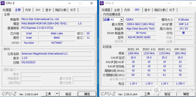 aigo DDR4 XMP 2.0 3600MHz 内存：海力士CJR颗粒赋能，性能卓越与稳定性兼备的优选