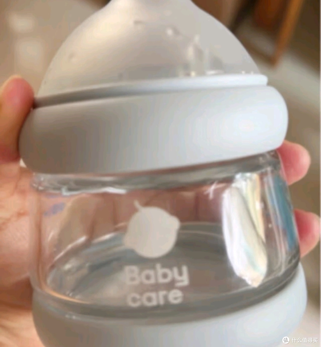 babycare歪头仿母乳防胀气奶瓶0-6月新生儿宽口径玻璃奶瓶婴儿160ml 1-3月