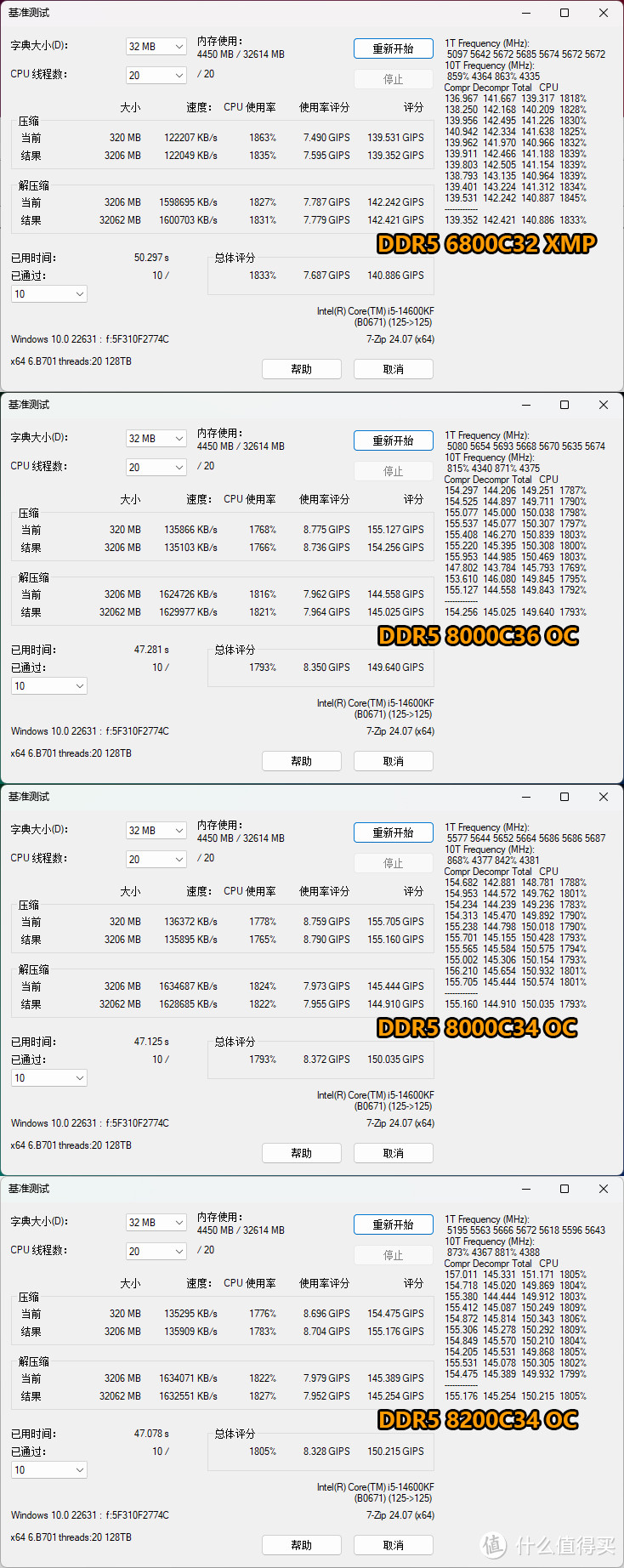 被动散热超8000C36过测！宏碁掠夺者HERA DDR5 RGB 6800 16GB*2折腾记