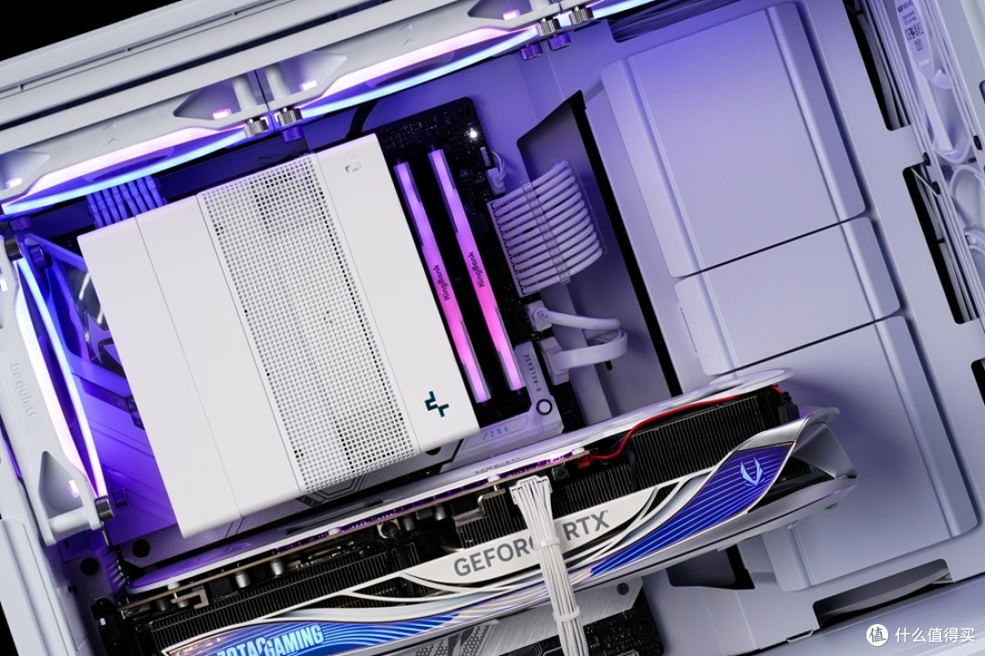 be quiet! Dark Base701+ROG Z790吹雪S+索泰4090 AMP 月白 纯白高性能风冷展示!