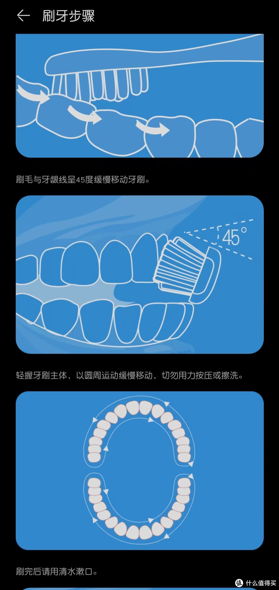 声波牙刷的正确刷法图片