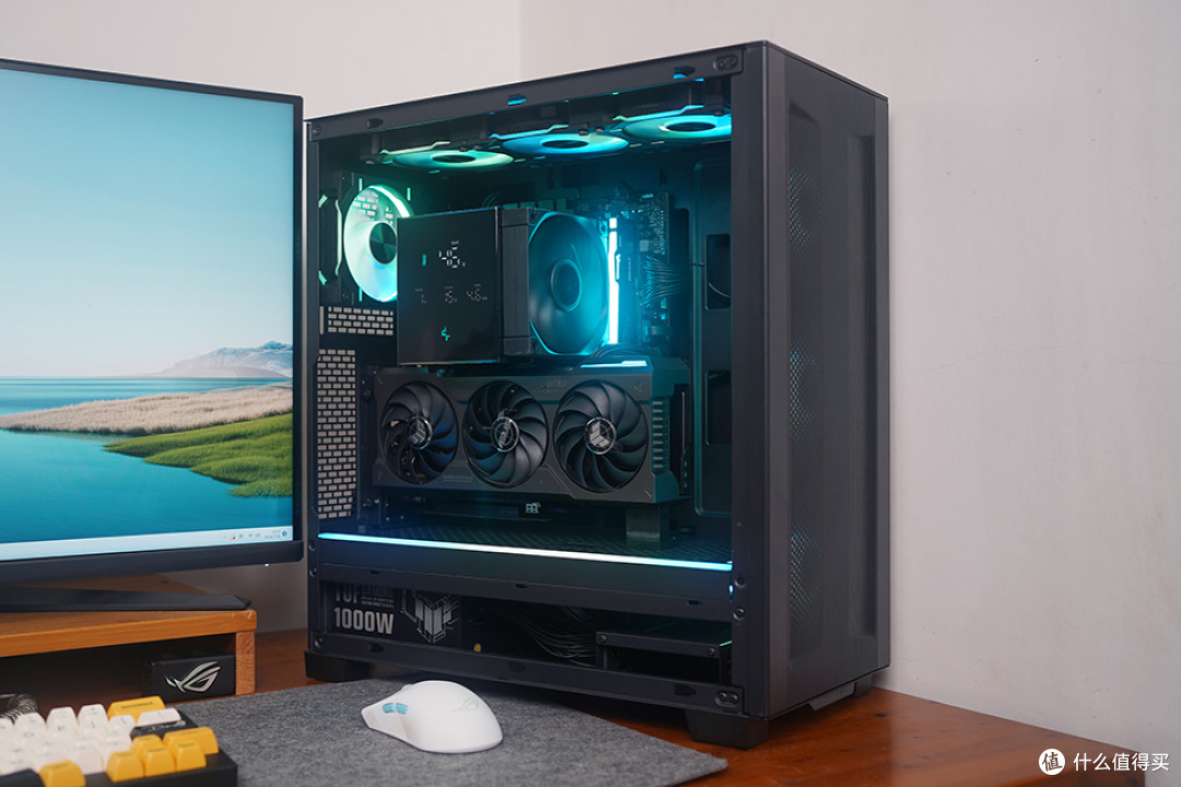 7800X3D+TUF B650M / RTX 4070 TI SUPER,追风者 XT523 P2 Ultra 机箱装机展示