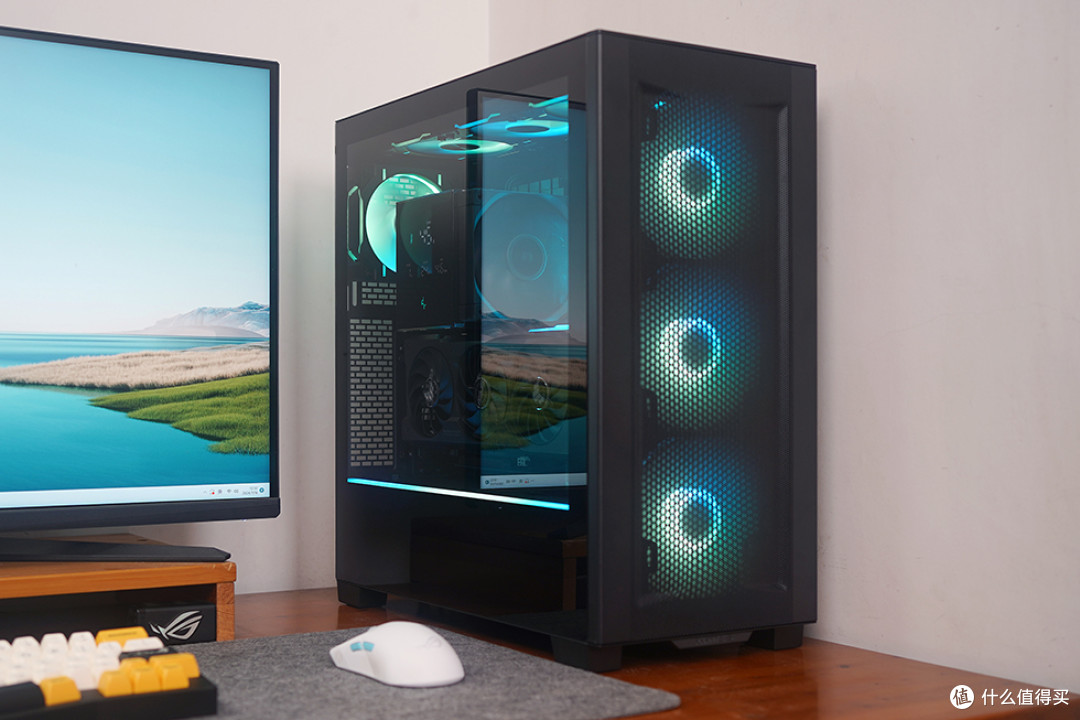7800X3D+TUF B650M / RTX 4070 TI SUPER,追风者 XT523 P2 Ultra 机箱装机展示