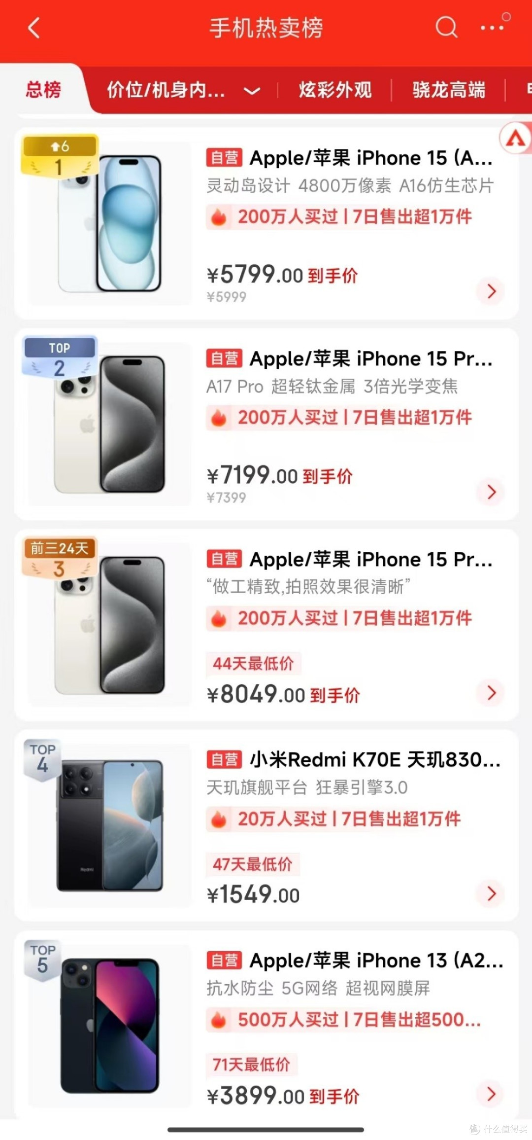 七夕节到了，iPhone手机销量又霸榜了！