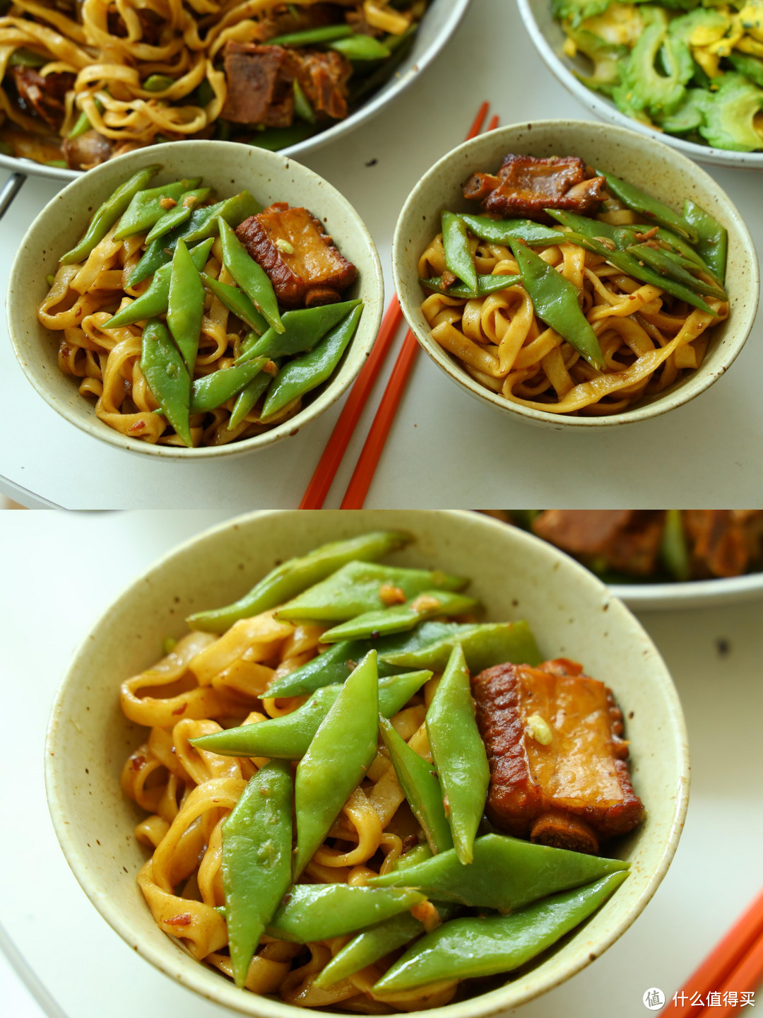 伏天的懒人饭菜一锅出！【排骨豆角焖面】