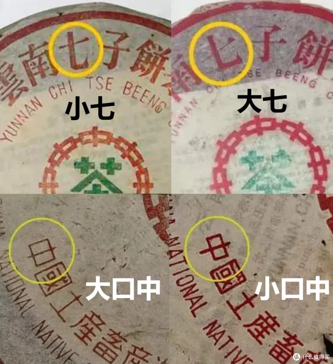 （普洱江湖上老茶鉴别中的参考依据举例）