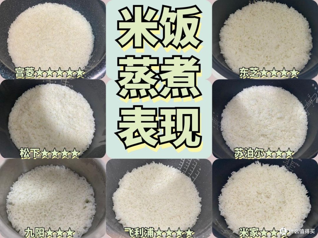 7大电饭煲测评曝光,宫菱、松下、东芝、九阳、米家、苏泊尔详解