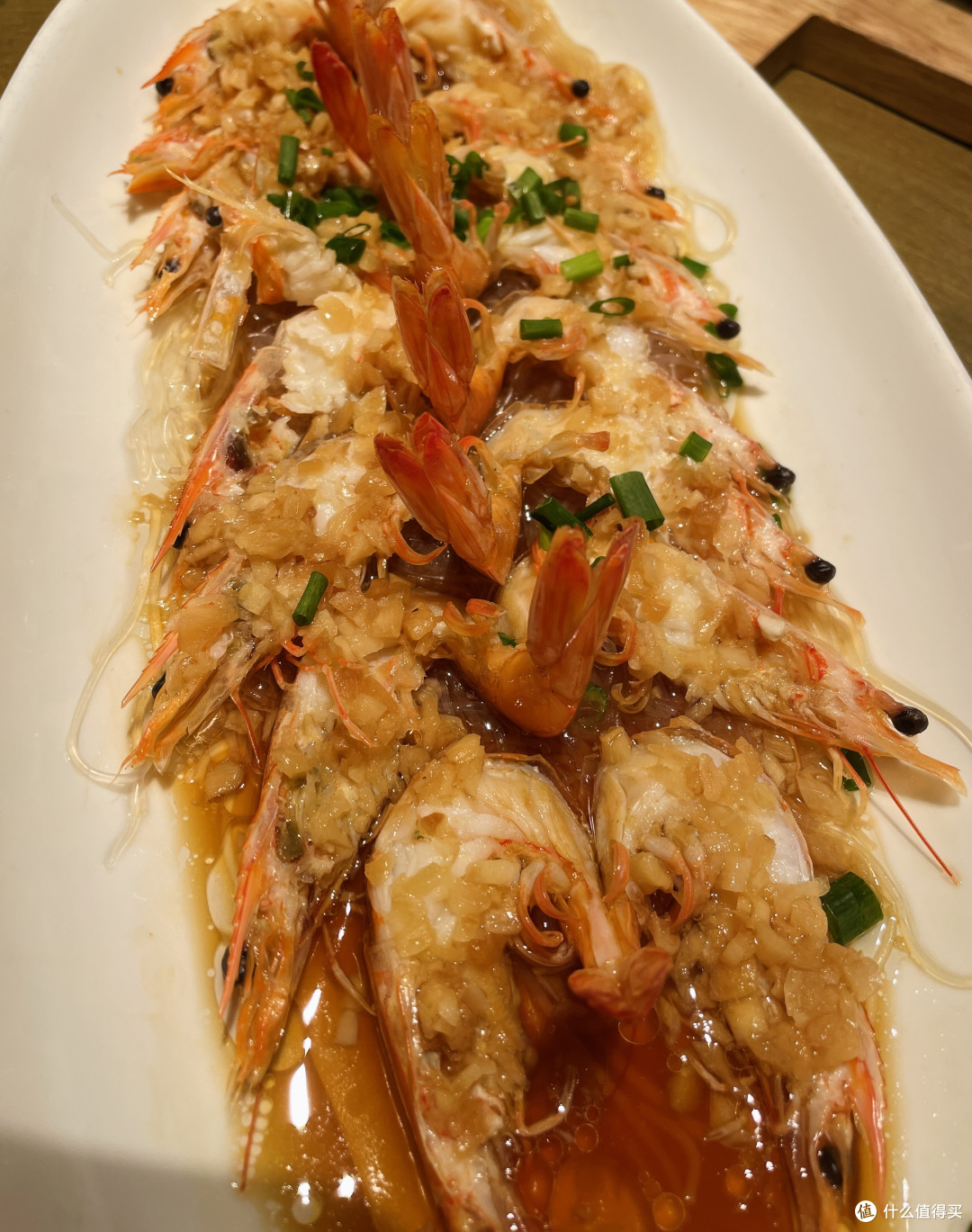 秋日美味:蒜蓉粉丝开背虾