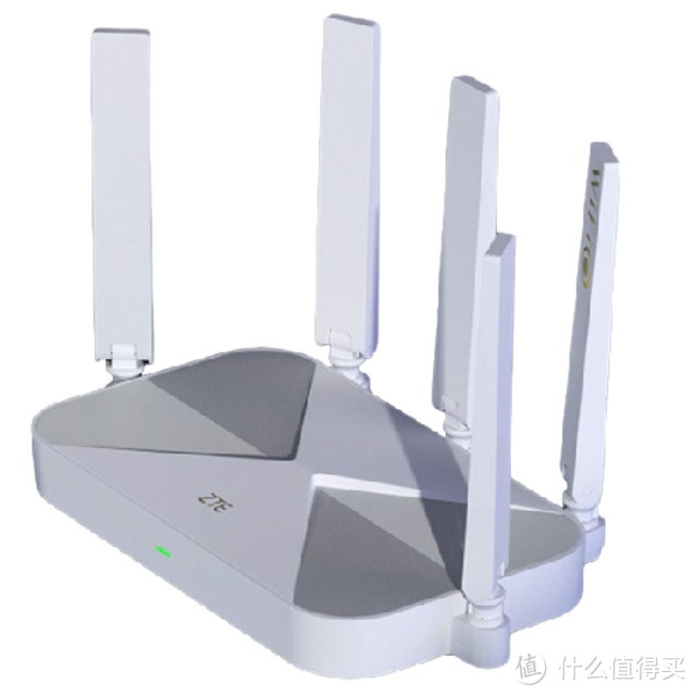 PLUS会员、今日必买：ZTE 中兴 AX3000 巡天版 双频3000M 家用千兆Mesh无线路由器 Wi-Fi 6 单个装 白色