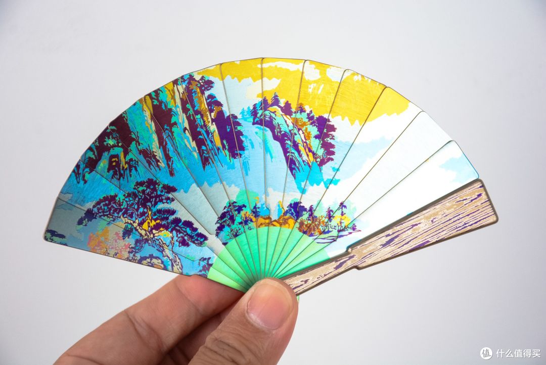 真正的男人减速带!费戈全钛合金迷你彩绘扇:EDC掌心艺术品