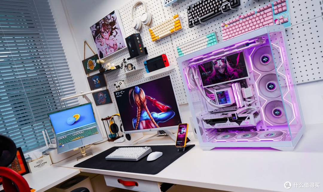 梦幻公主粉白配！I7+RTX4070TI S主机，颜值党的福音？