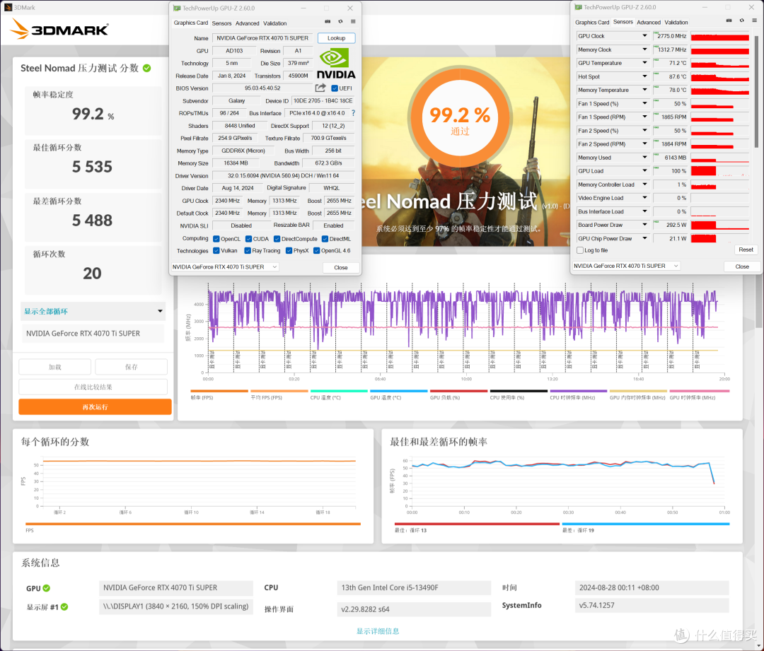 性价比畅玩4K黑猴,13490F+华擎B760M-HDV/M.2 D5+影驰RTX 4070 Ti SUPER