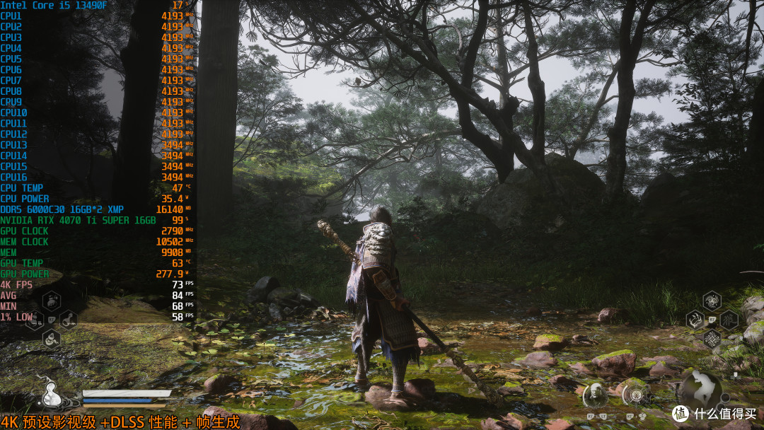 性价比畅玩4K黑猴,13490F+华擎B760M-HDV/M.2 D5+影驰RTX 4070 Ti SUPER