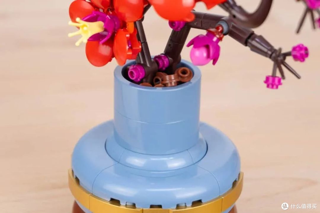 乐高盆栽拼搭教程!看看乐高花植套装10368菊花和10369梅花中出现的新零件