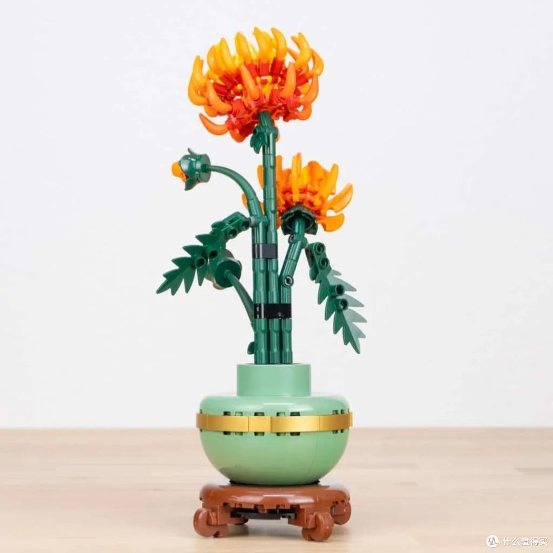 乐高盆栽拼搭教程!看看乐高花植套装10368菊花和10369梅花中出现的新零件