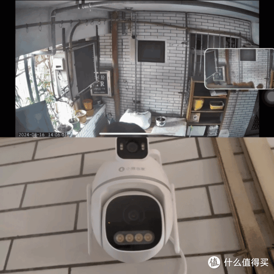△模拟雨水环境，摄像头依然正常运作