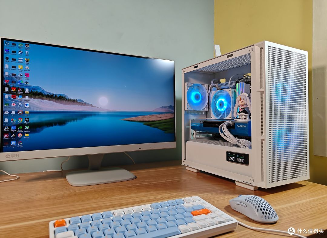 给表弟的开学3A整机,9600X+技嘉B650M冰雕主板