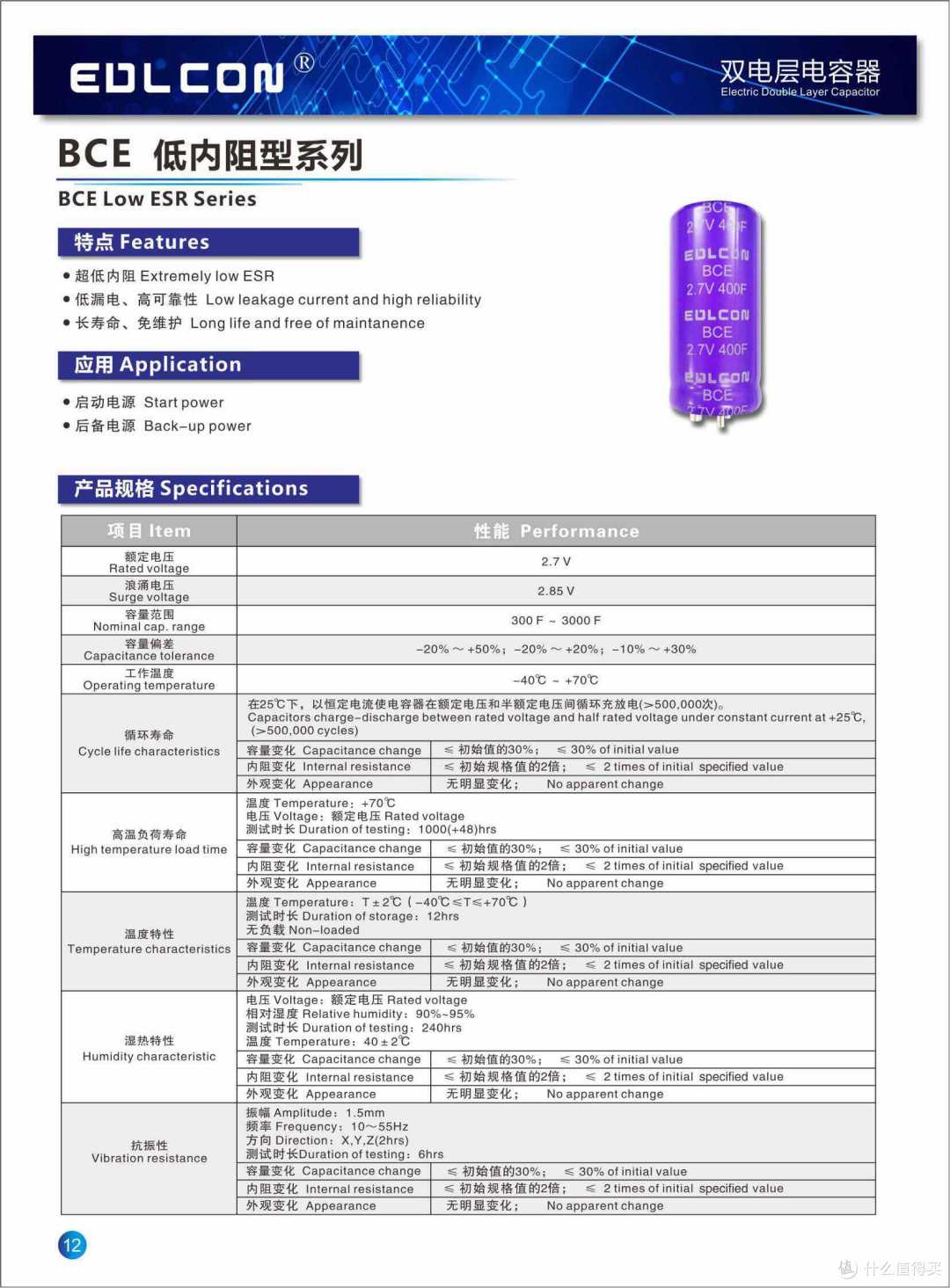 电池交易网可快速获取绿宝石超级电容规格书