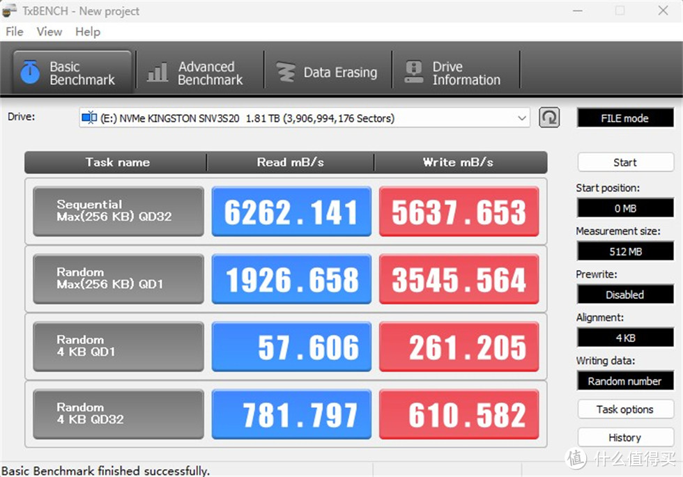 金士顿（Kingston）NV3 2TB PCIe 4.0 SSD测试