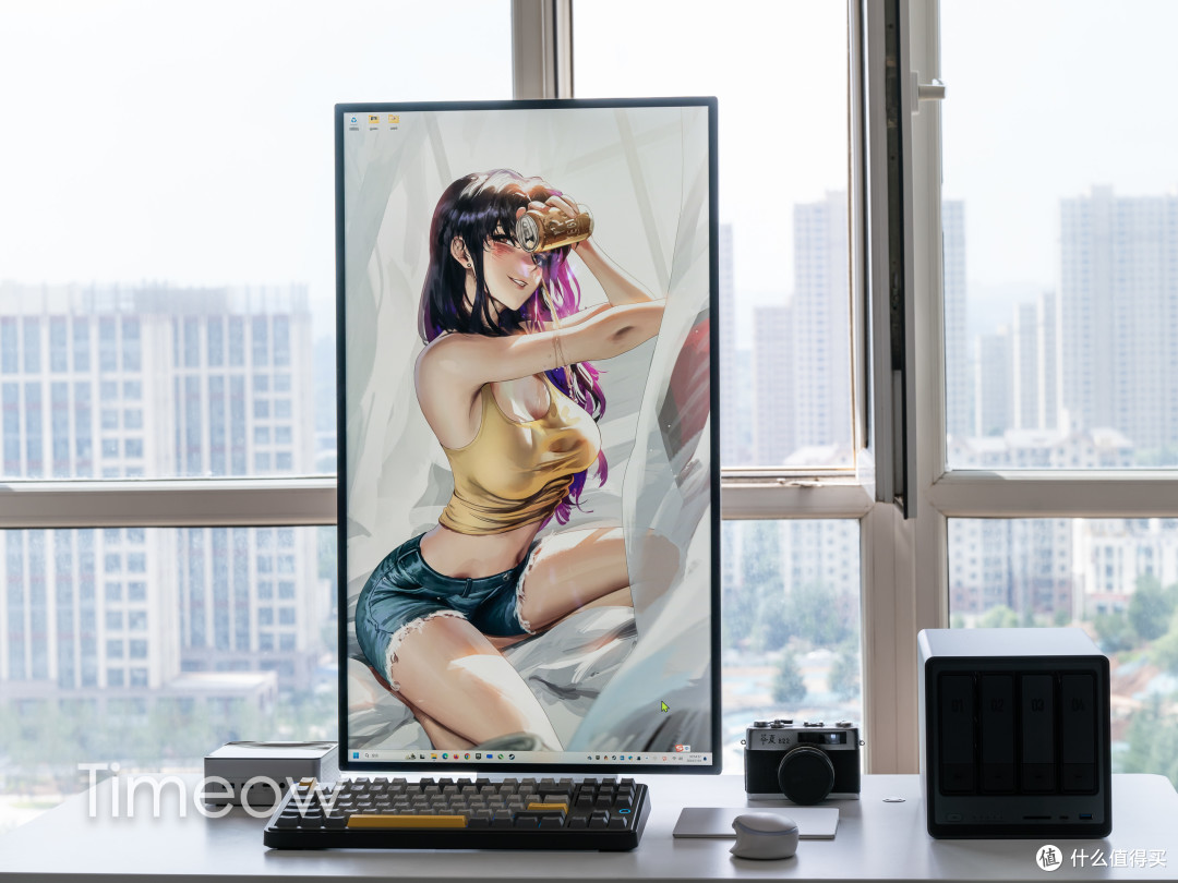 游戏办公两手抓！32寸4K144 全金属外壳 旋转升降工学支架 酷优客P32K显示器玩黑神话绝对爽啊！