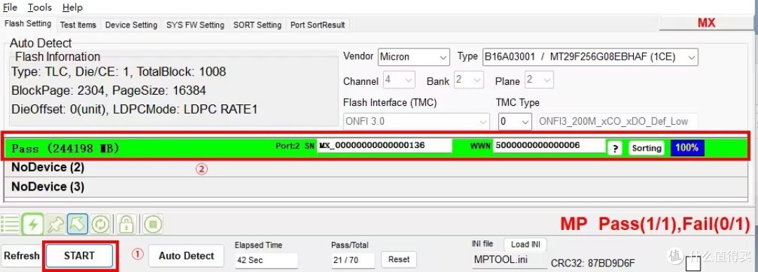 雷克沙NS100 256G固态硬盘,MAS0902(MK8215)SSD开卡过程,MAS0902开卡固件量产工具下载