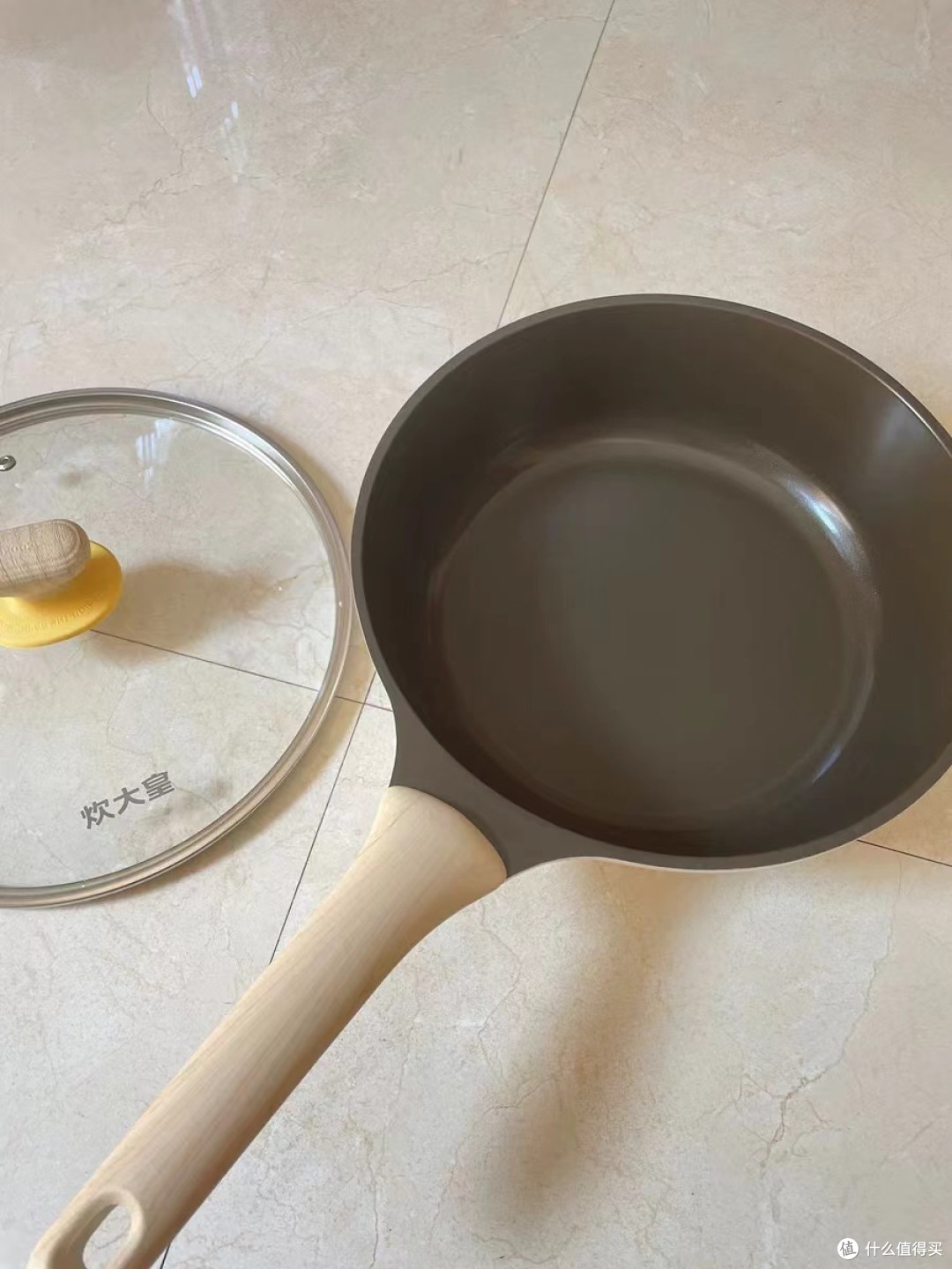 炊大皇无涂层平底锅不粘锅家用牛排煎锅煎蛋电磁炉燃气灶专用钛锅