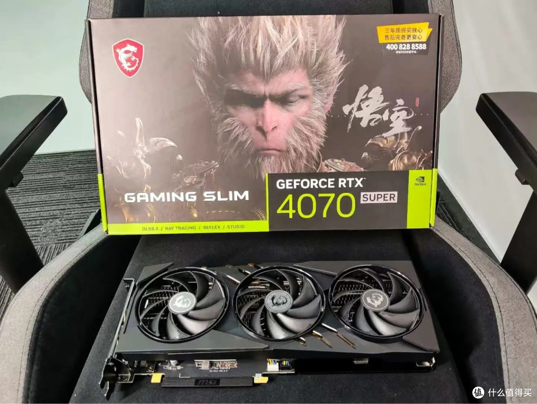 魔龙 GeForce RTX 4070 SUPER 12G GAMING SLIM WUKONG EDITION,游戏体验犹如悟空般飞速!