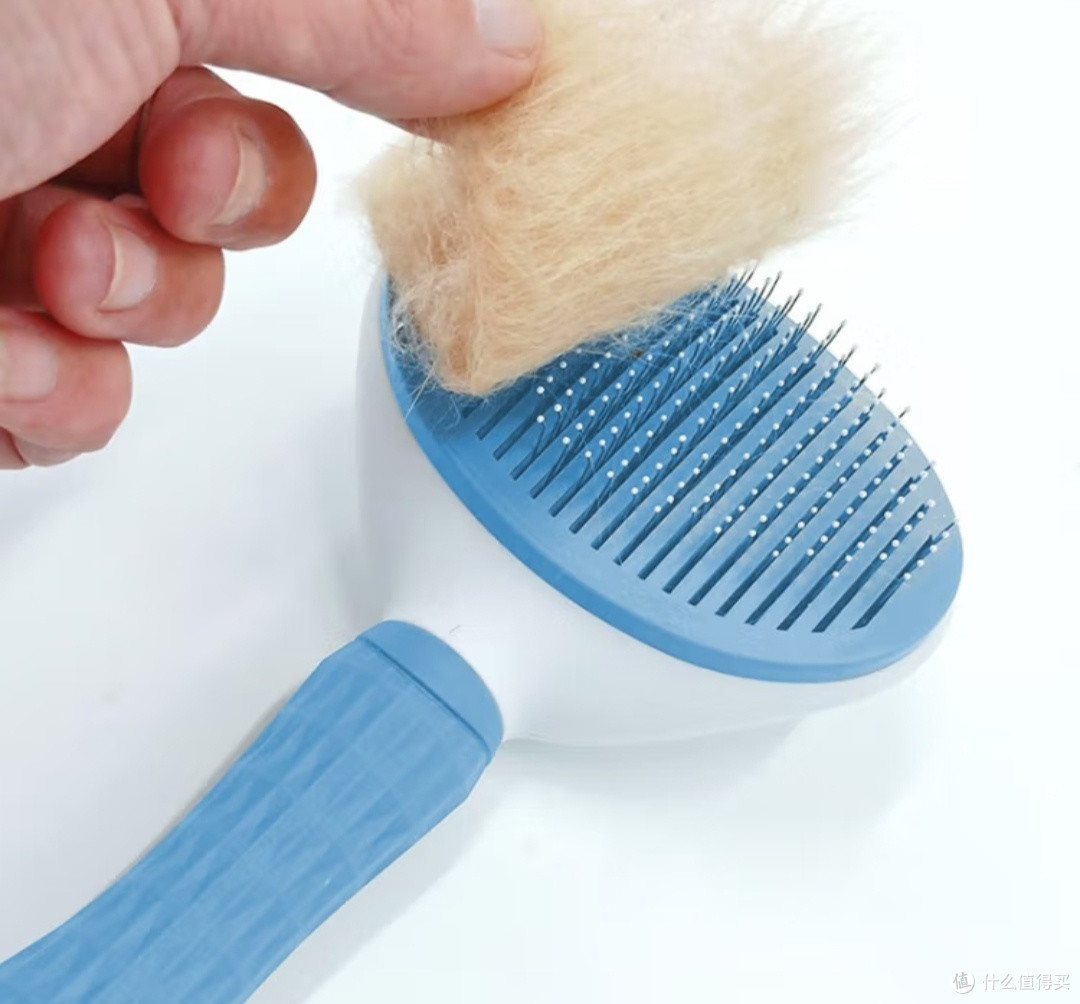 Palette cat comb dog comb pet ​hair⁤ removal brush⁢ cat hair removal grooming ⁤blue cat teddy short hair cleaner supplies