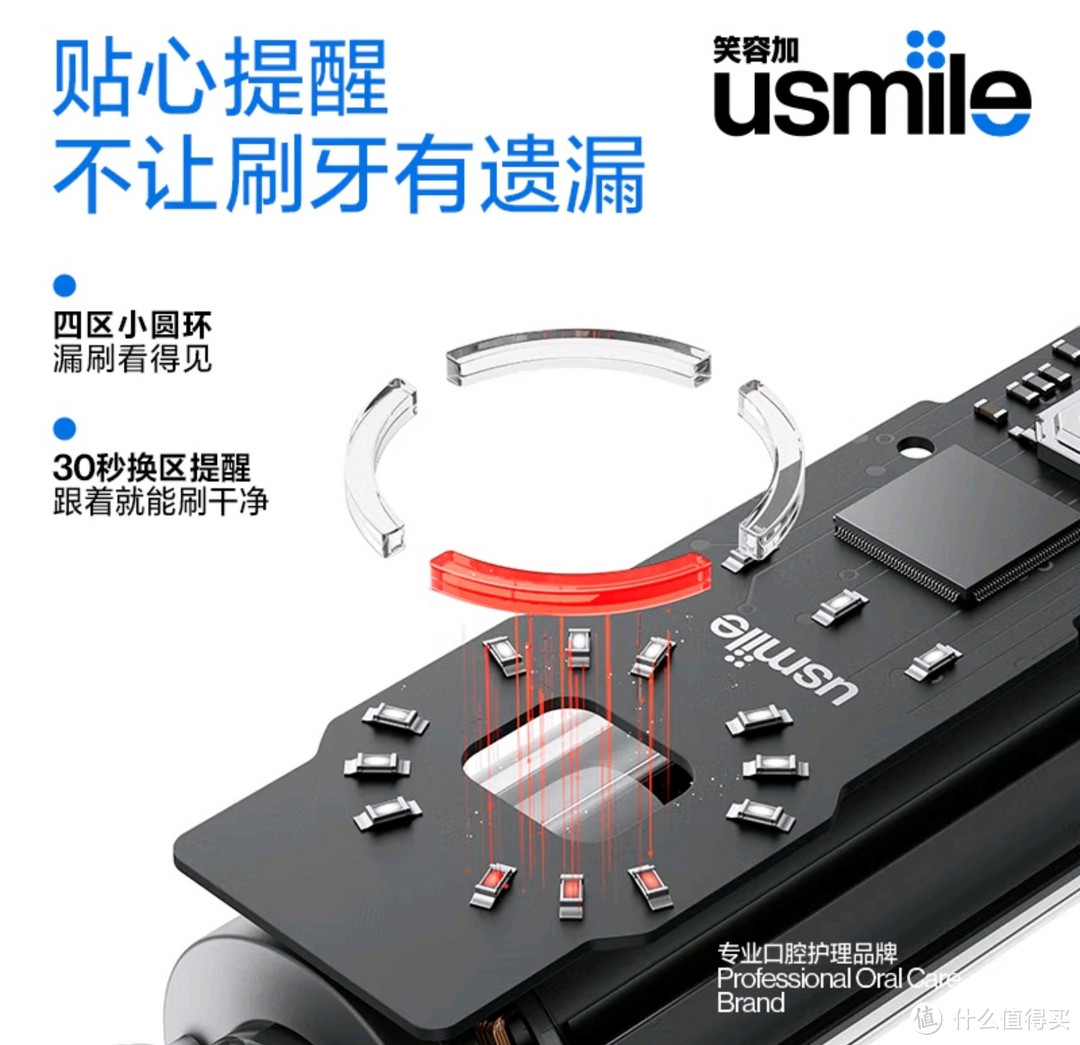 usmile笑容加电动牙刷：呵护你的每一颗牙齿！