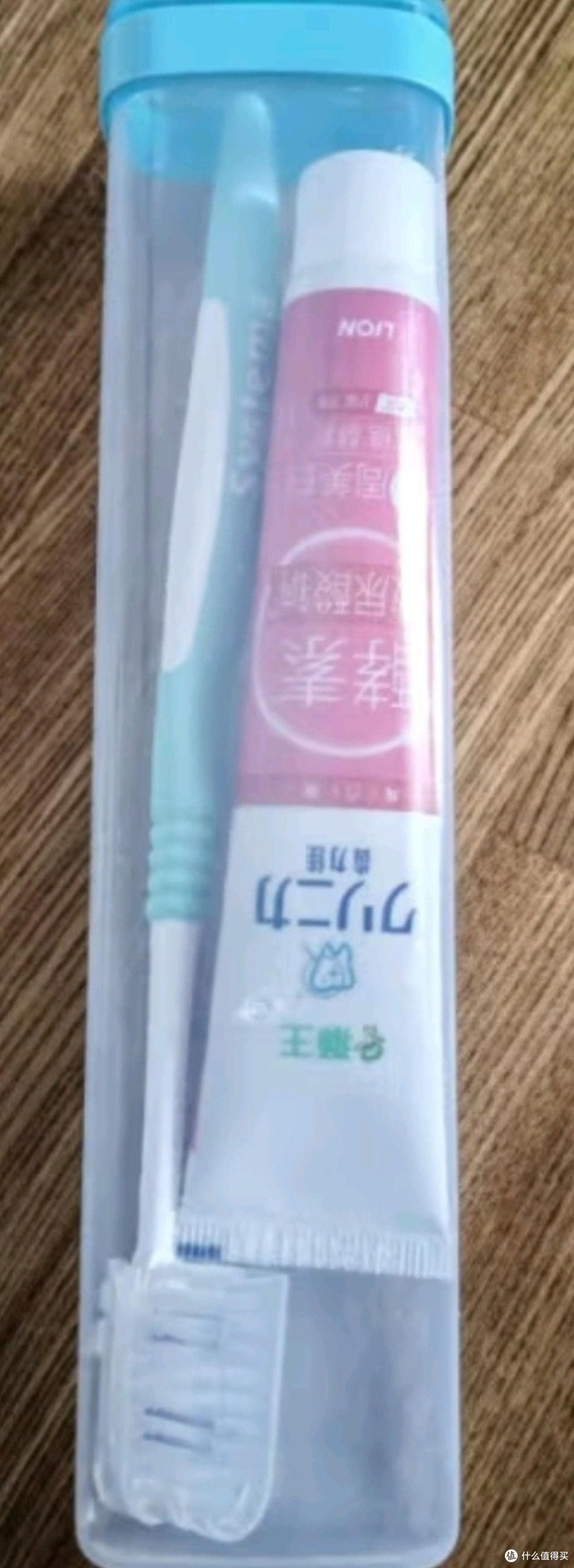 狮王(Lion)细齿洁弹力刷柄护龈去口气去黄便携式牙刷牙膏旅行装颜色随机
